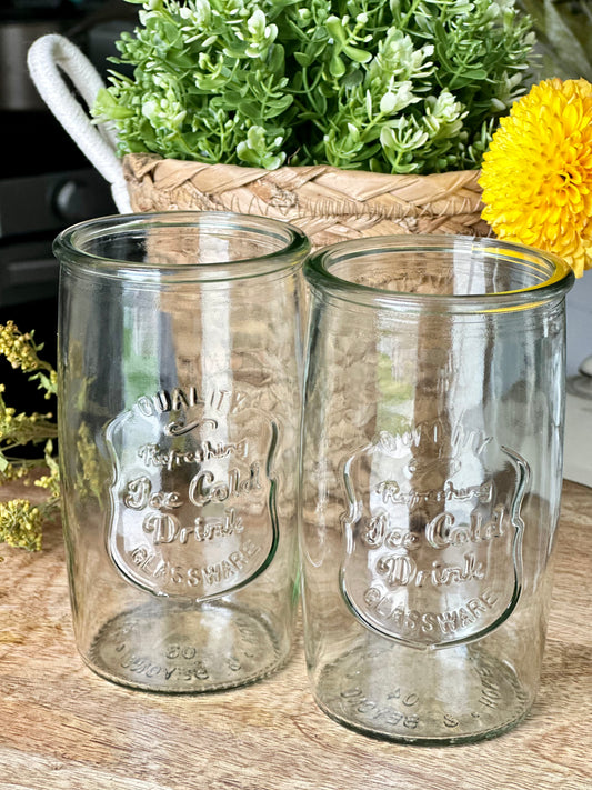 20 Oz Vintage Glasses (set of 2)