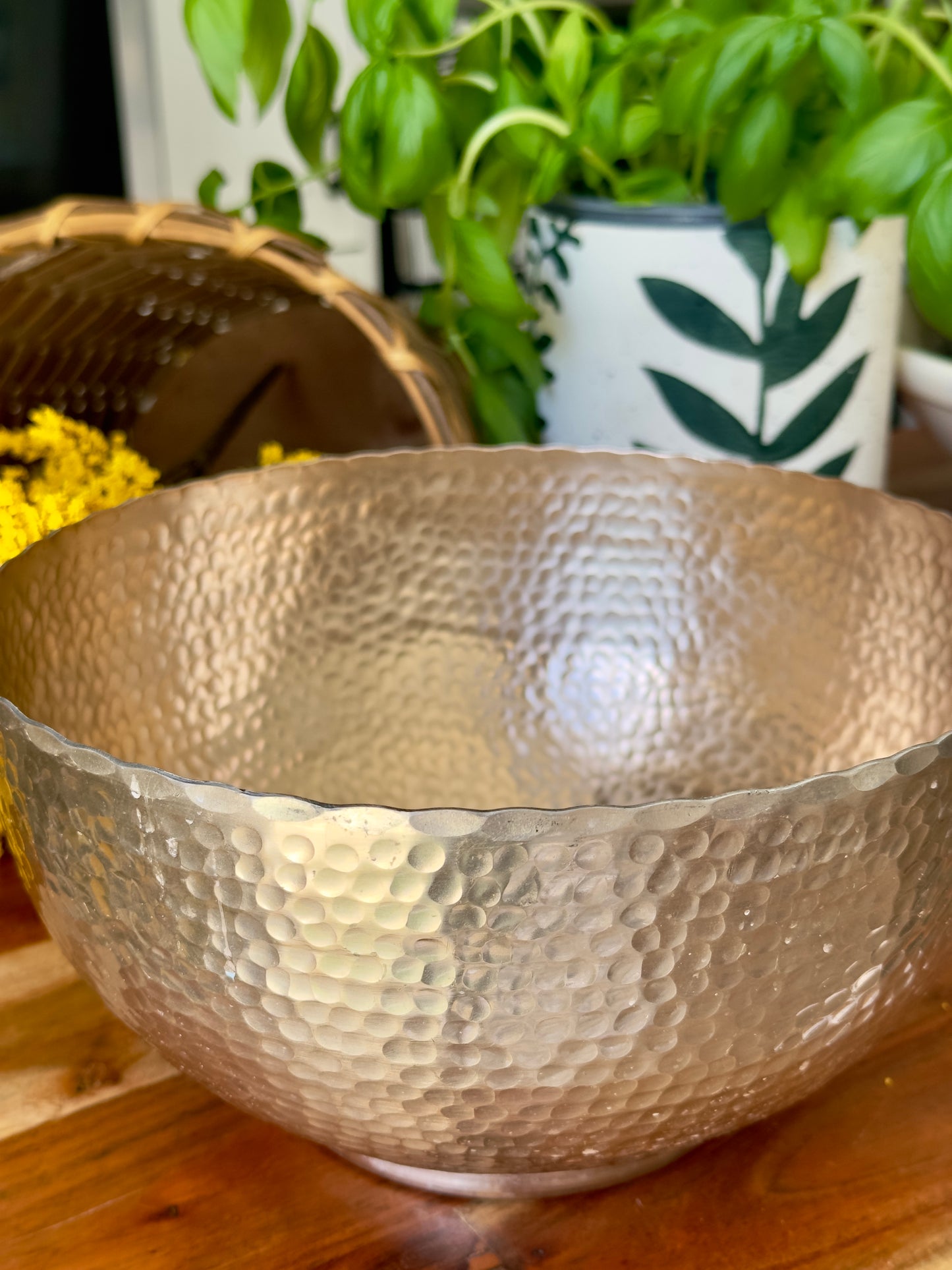 Hammered Serving Bowl