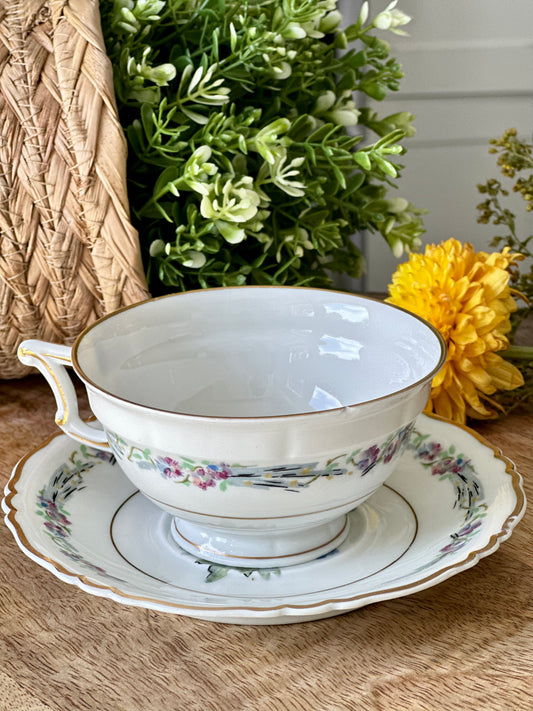 Haviland Morning Glory Teacup Set (Rare Find)